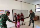 Prajurit Macan Kumbang Jadi Guru di Perbatasan Papua